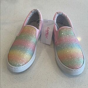 Capelli of New York Pink Glitter Sneakers